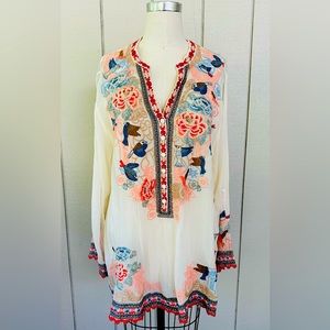 Johnny Was beautiful embroidered Gracie Blouse!